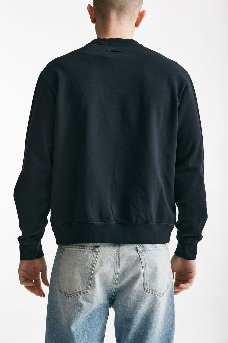felpa in cotone blu men Covert - 3