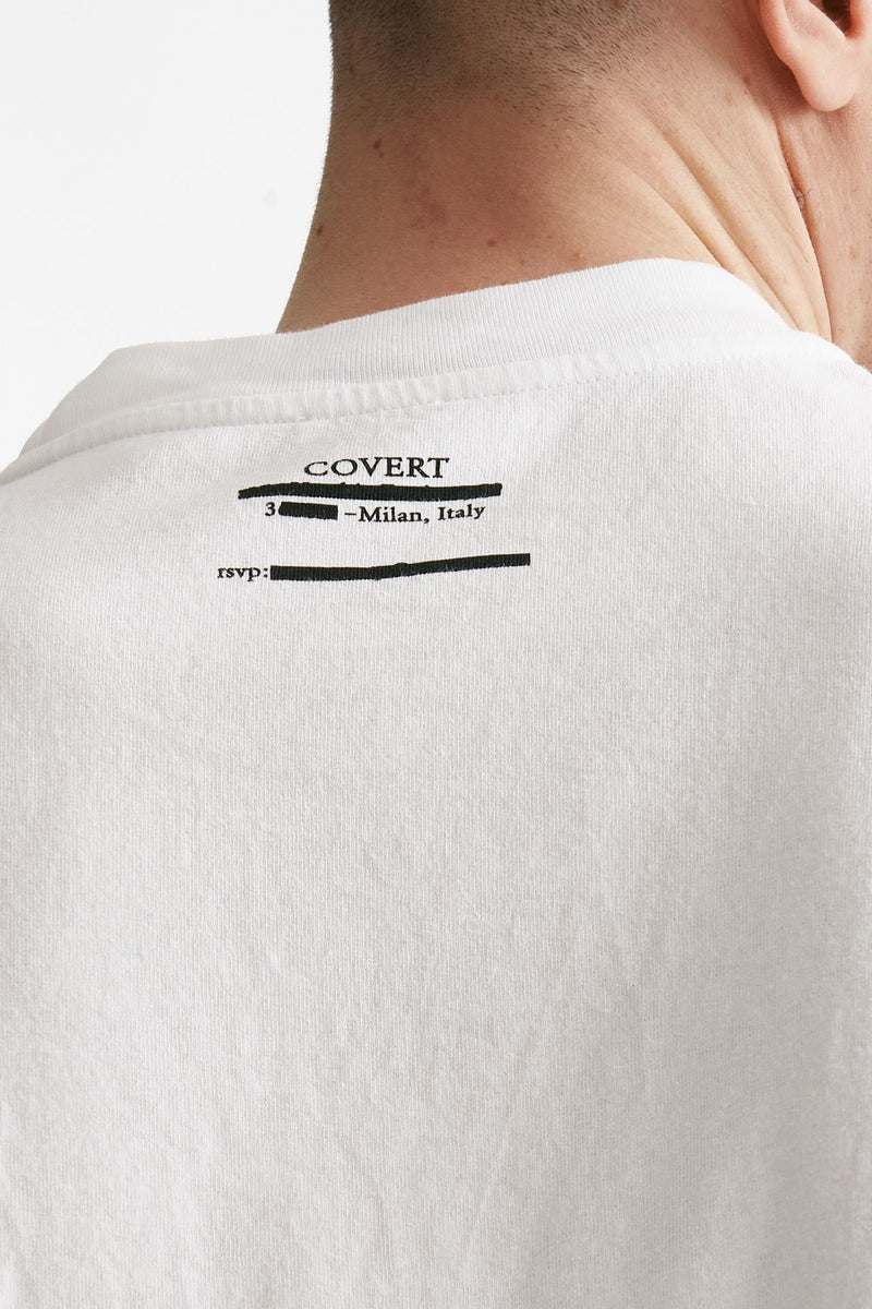 t-shirt in cotone bianco men Covert - 4