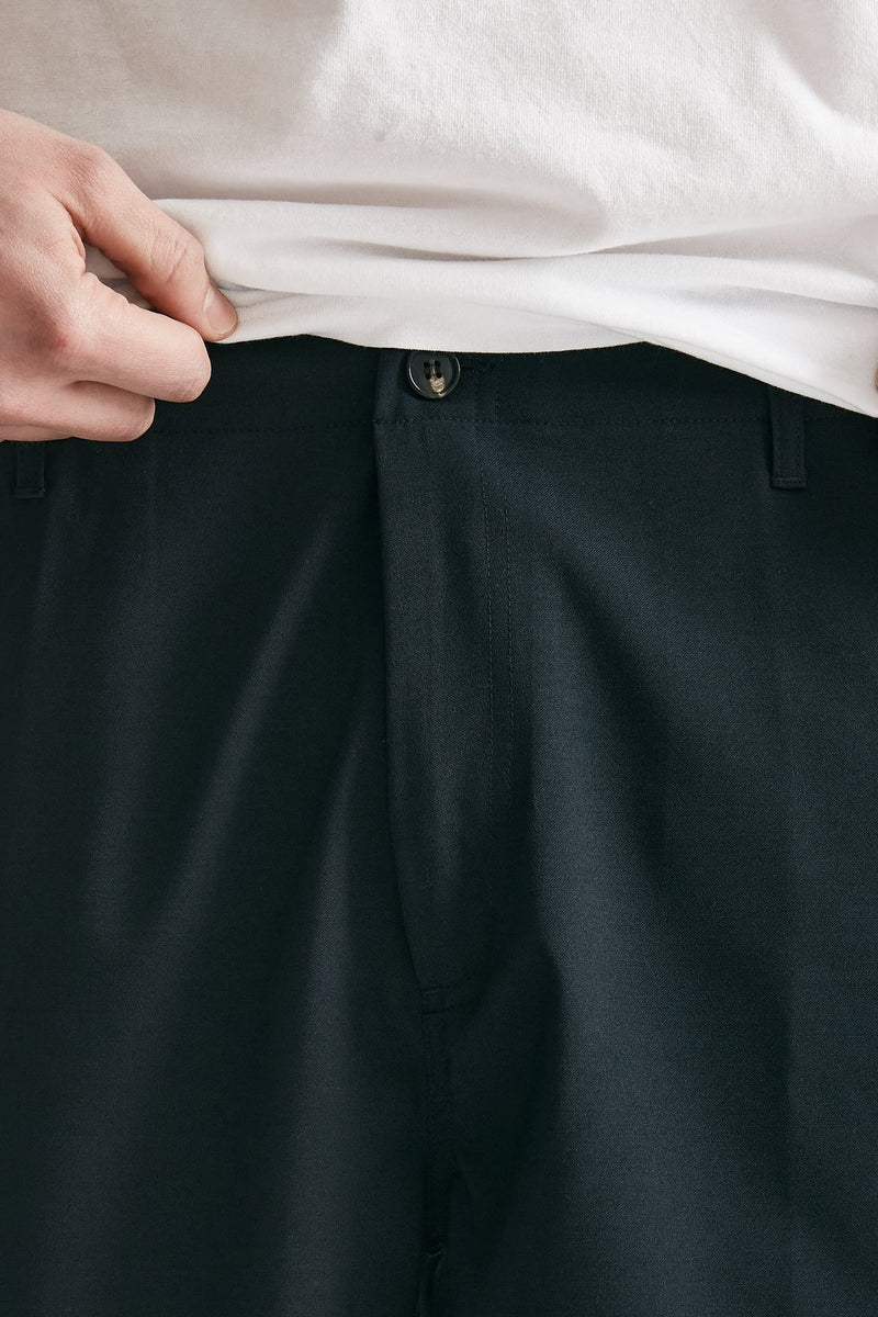 bermuda poliestere e lana stretch blu men Covert - 5