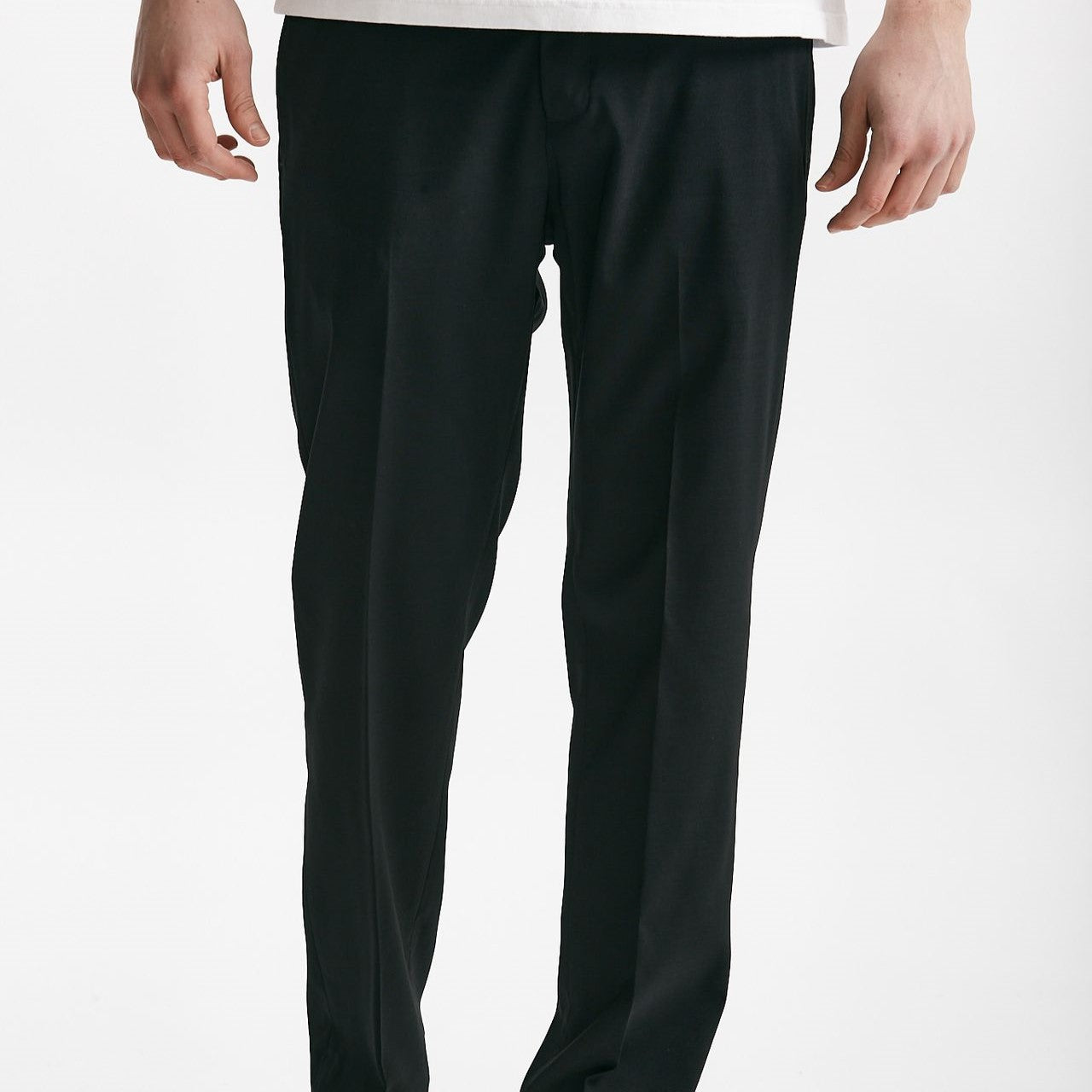 pantalone in poliestere e lana stretch nero men Covert - 8
