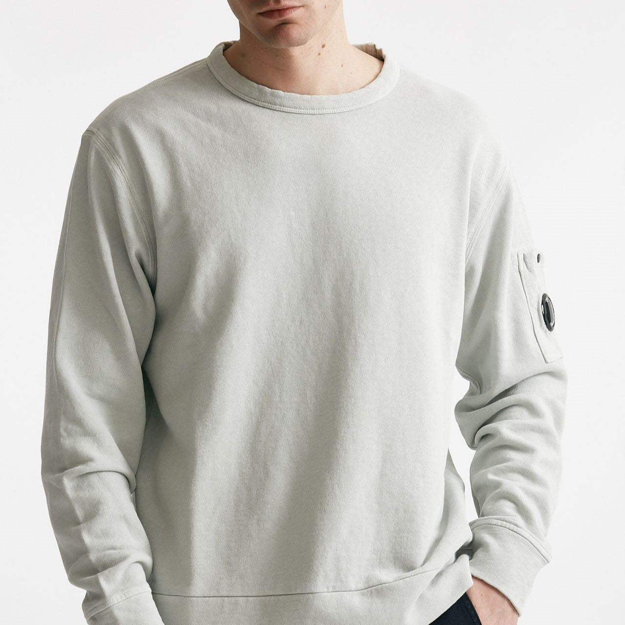 felpa malfilè fleece crewneck sweatshirt men C.p. company - 6
