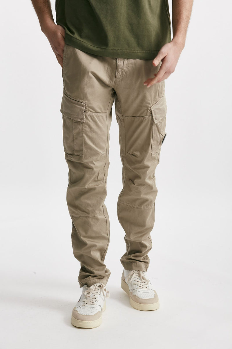 pantalone cargo stretch sateen utility cargo beige men C.p. company - 1