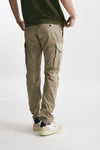 pantalone cargo stretch sateen utility cargo beige men C.p. company - 3