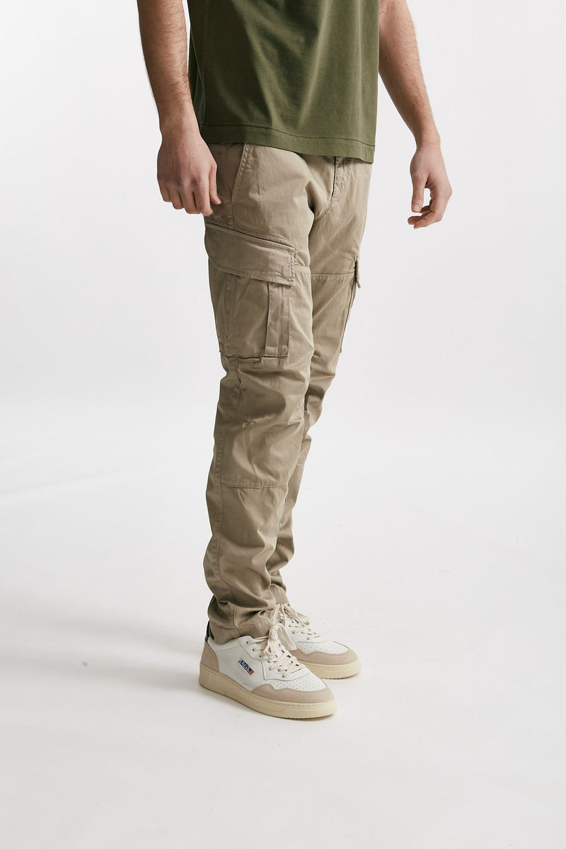 pantalone cargo stretch sateen utility cargo beige men C.p. company - 4