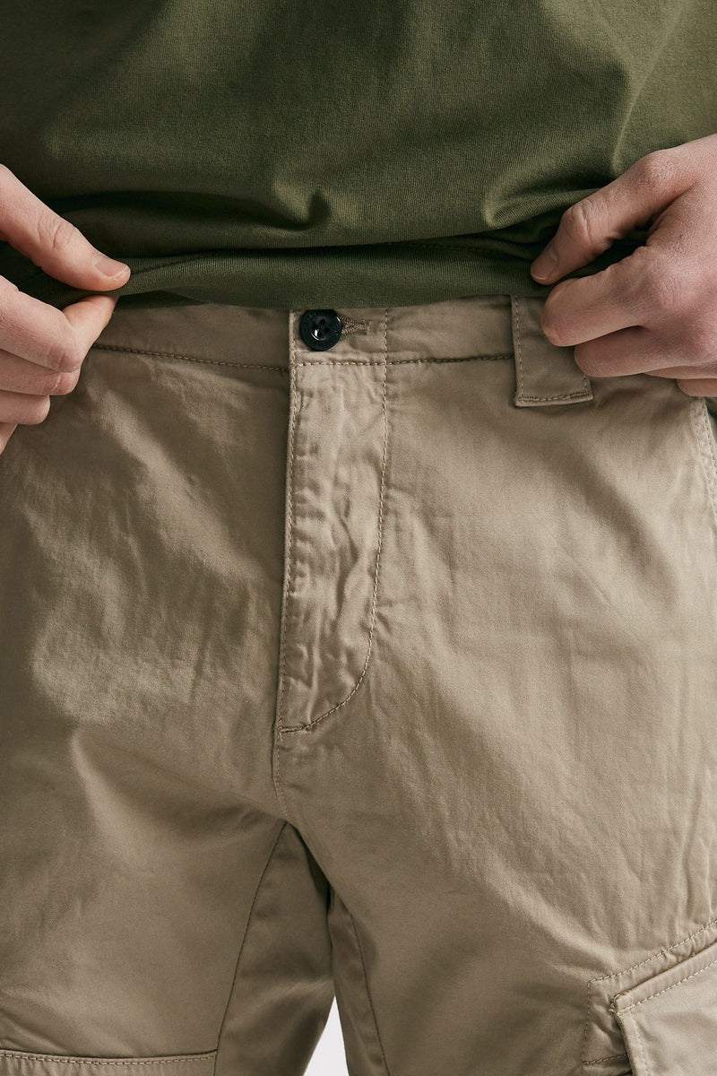 pantalone cargo stretch sateen utility cargo beige men C.p. company - 5