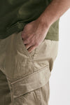 pantalone cargo stretch sateen utility cargo beige men C.p. company - 7