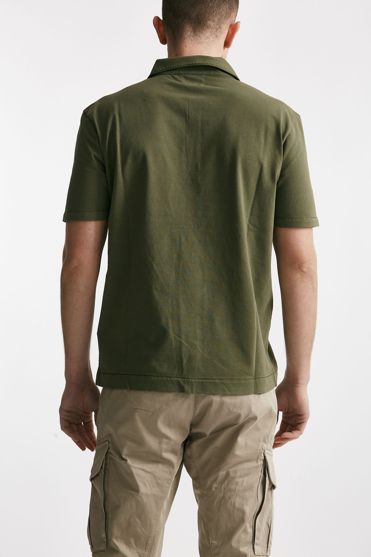polo in cotone logo polo verde men C.p. company - 3