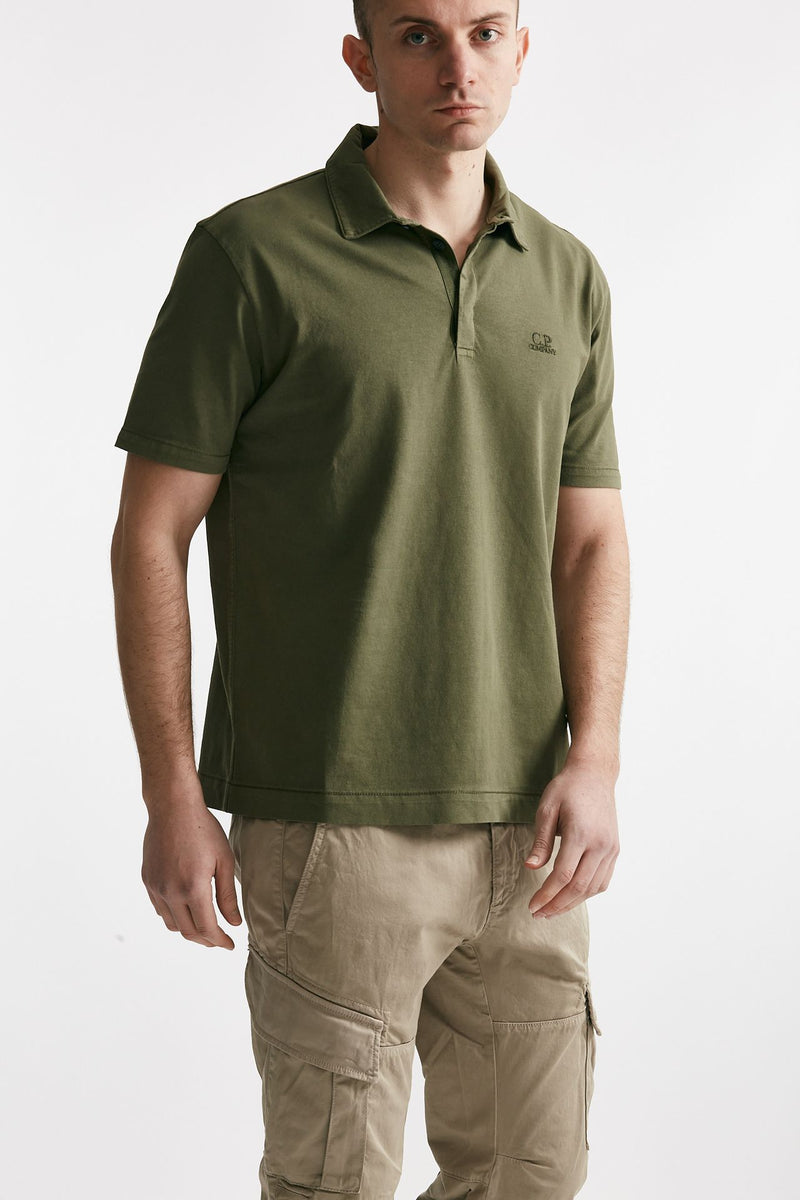 polo in cotone logo polo verde men C.p. company - 4