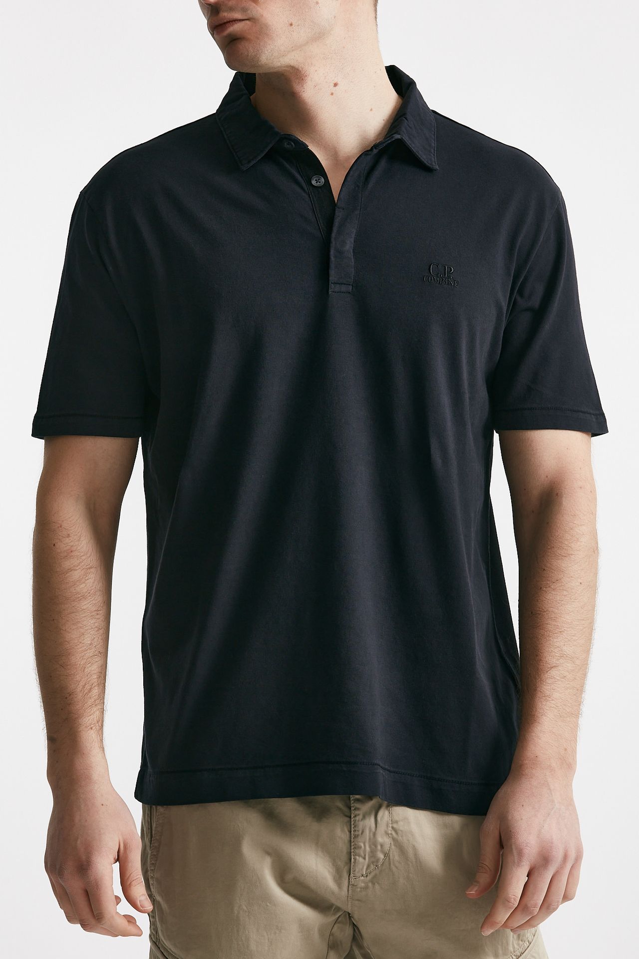 polo in cotone logo polo blu men C.p. company - 1