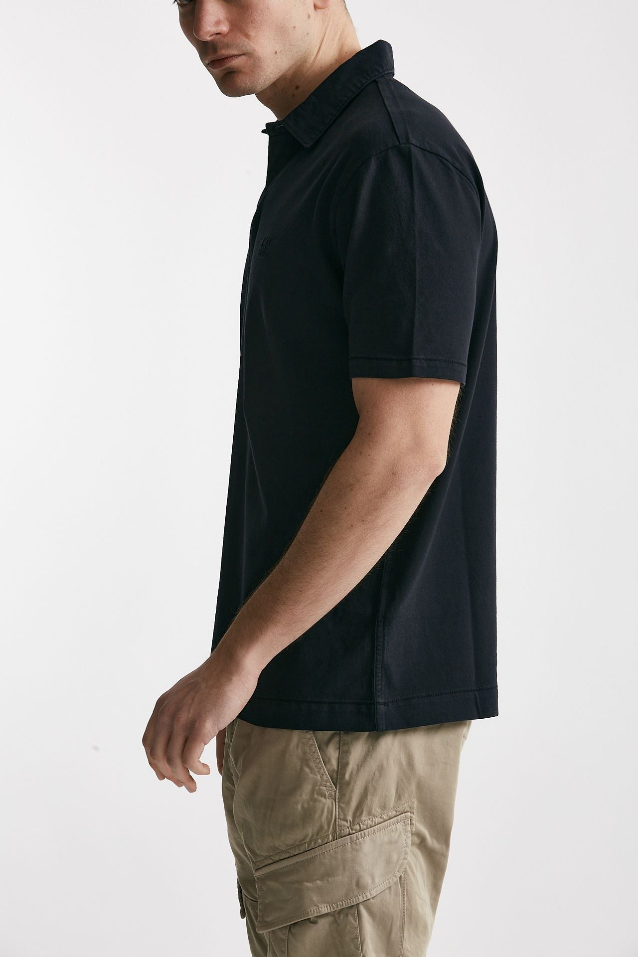 polo in cotone logo polo blu men C.p. company - 2