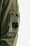 felpa malfilè fleece crewneck sweatshirt verde men C.p. company - 5