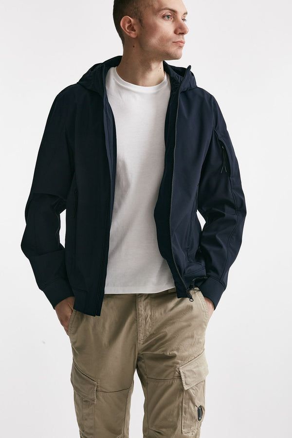 giubbino c.p. shell-r hooded jacket blu men C.p. company