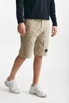 bermuda in cotone ottoman fermo beige men C.p. company - 4