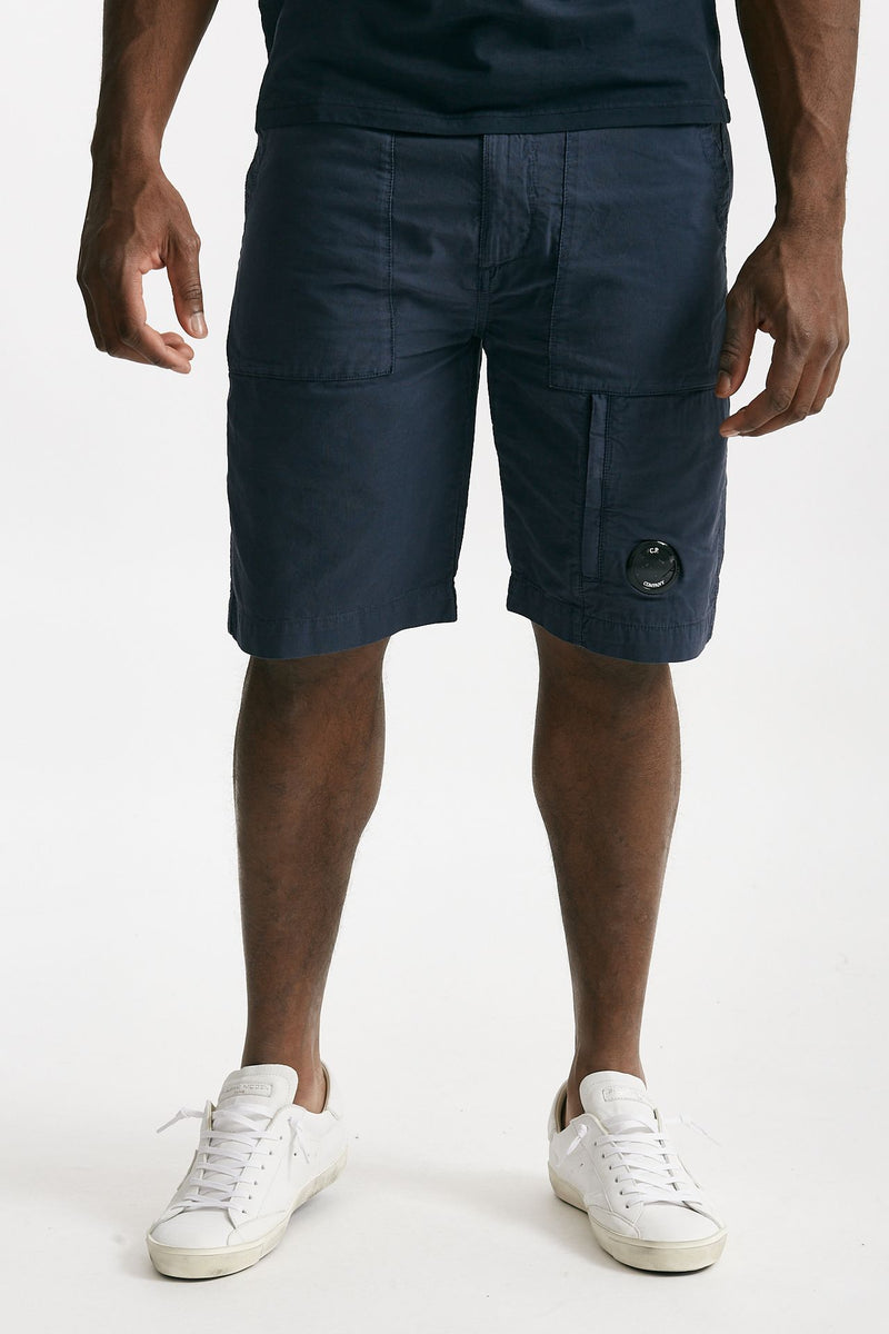 bermuda in cotone ottoman fermo blu men C.p. company - 1