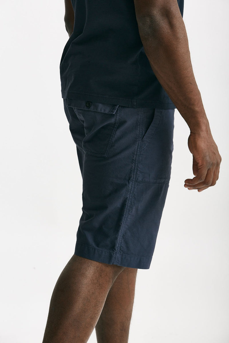 bermuda in cotone ottoman fermo blu men C.p. company - 3