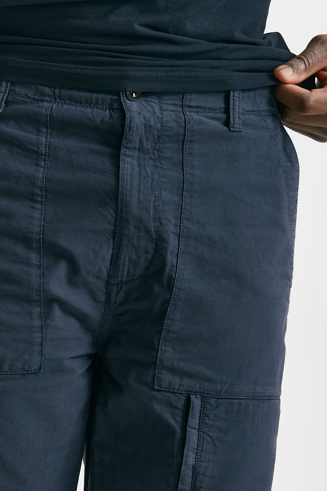 bermuda in cotone ottoman fermo blu men C.p. company - 7