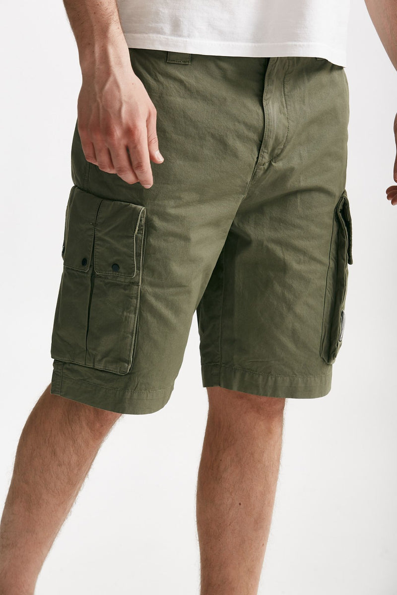 bermuda in cotone gabardine fermo militare men C.p. company - 4