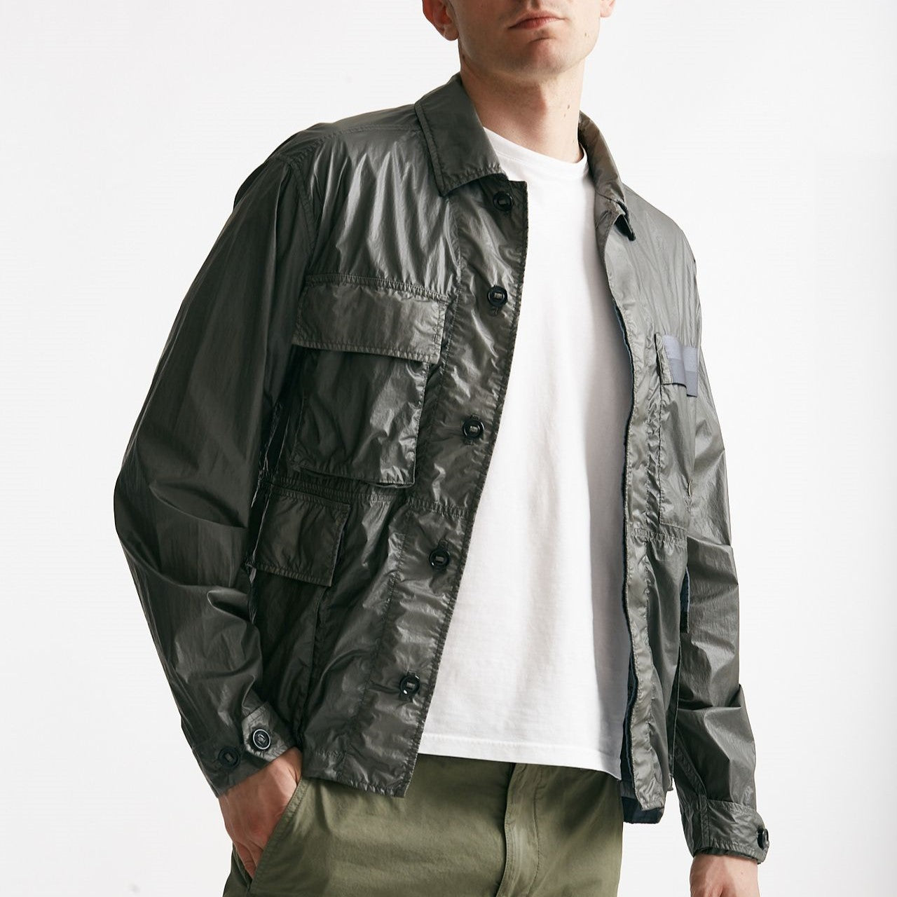 overshirt grigio poliammide cs ii men C.p. company - 11