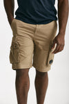 bermuda in cotone gabardine fermo beige men C.p. company - 1