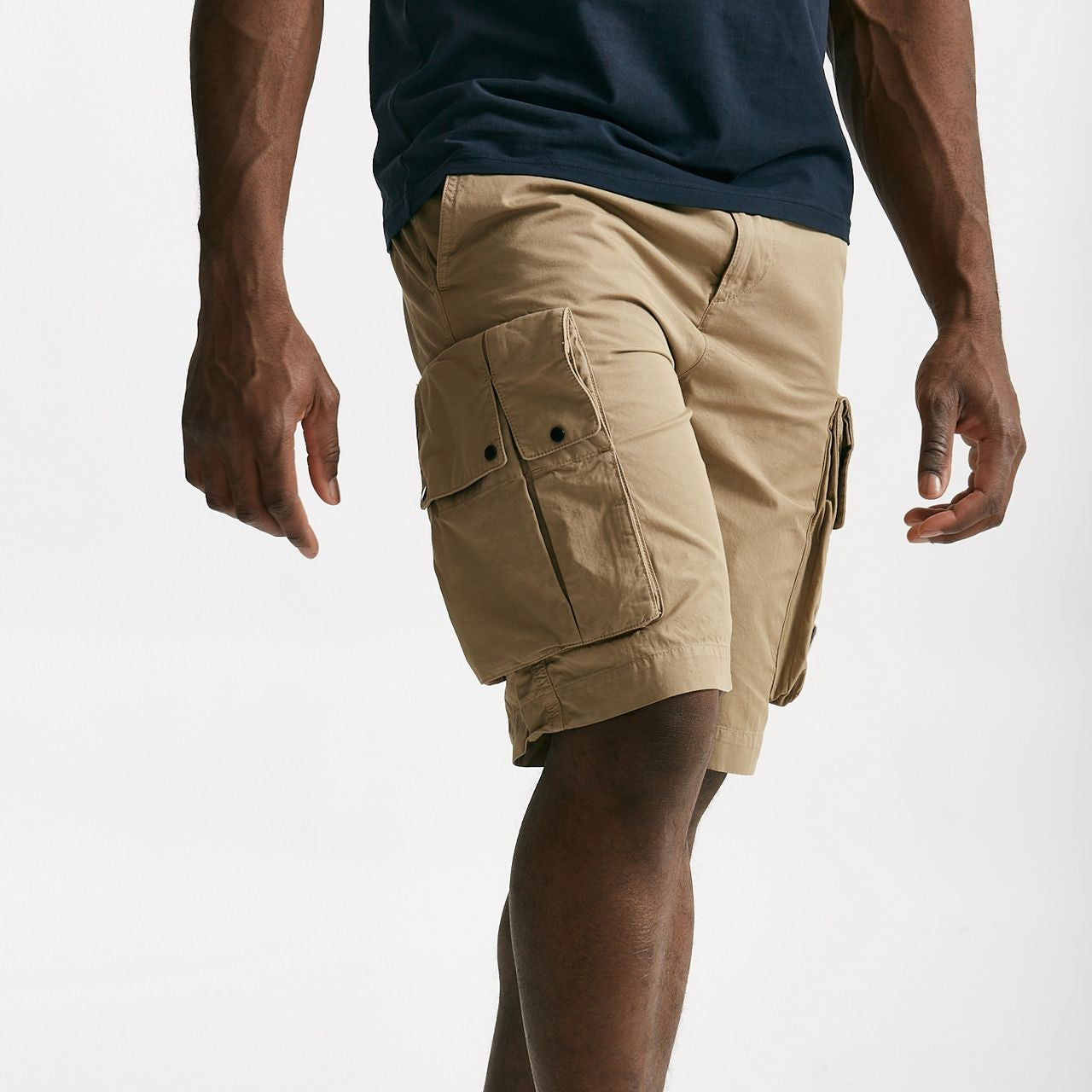 bermuda in cotone gabardine fermo beige men C.p. company - 10