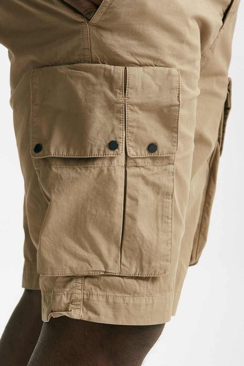 bermuda in cotone gabardine fermo beige men C.p. company - 8