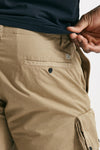 bermuda in cotone gabardine fermo beige men C.p. company - 9