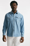camicia in cotone denim chiaro men Department five - 1