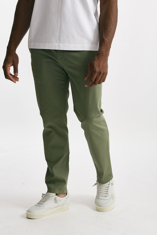 pantalone prince in cotone stretch verde men Department five