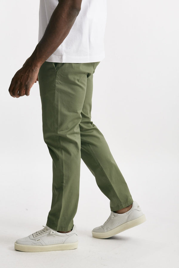 pantalone prince in cotone stretch verde men Department five