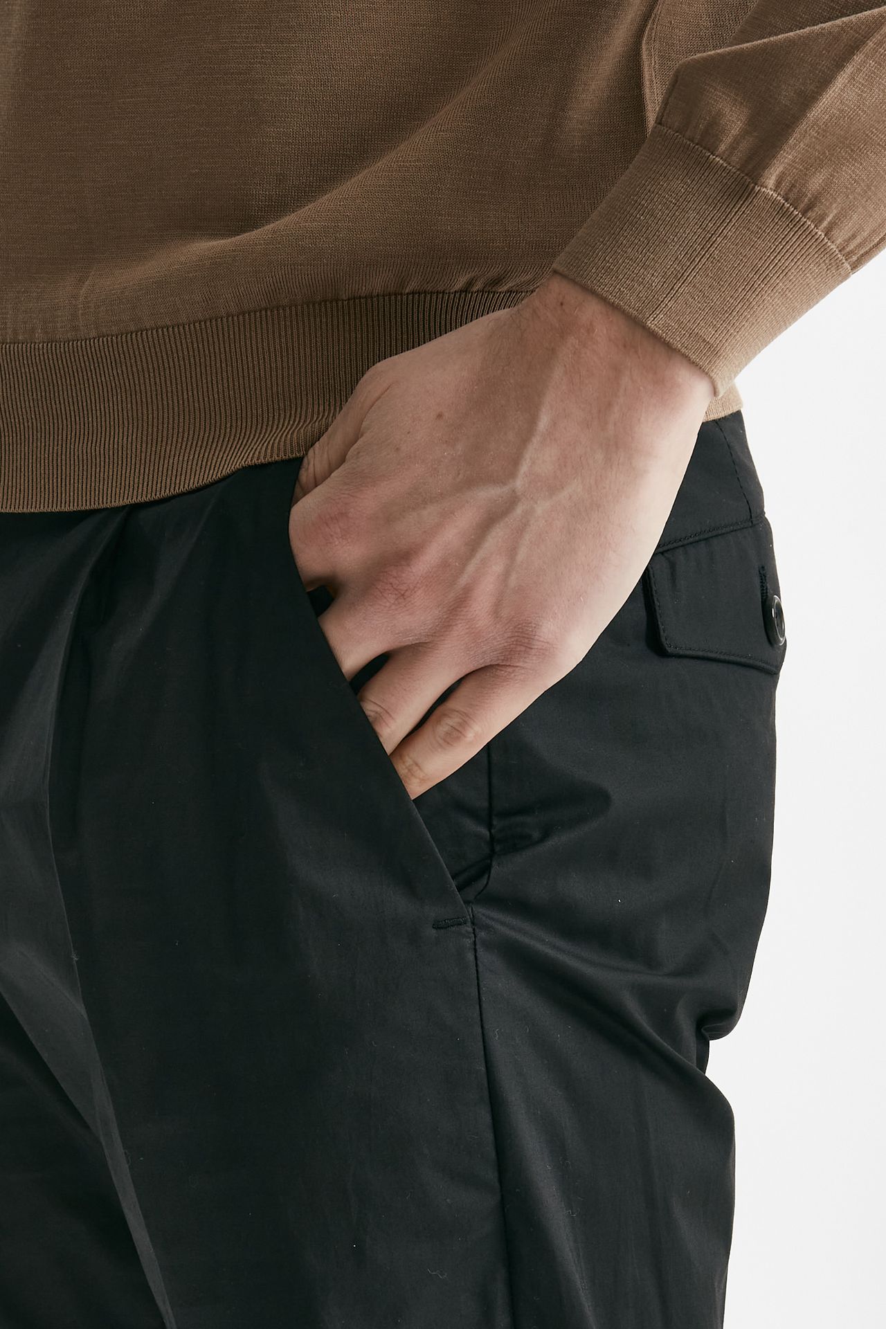 pantalone in cotone stretch prince pences nero men Department five - 6