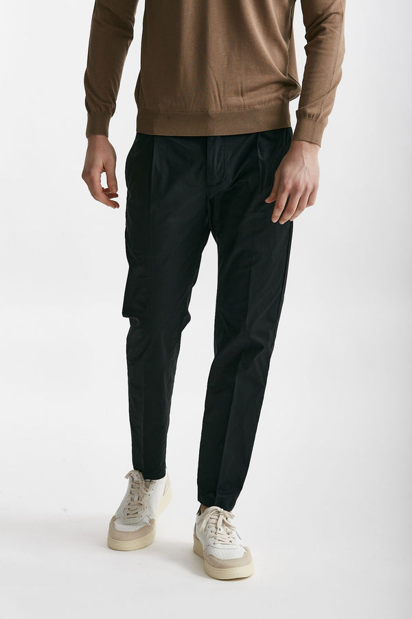 pantalone in cotone stretch prince pences nero men Department five