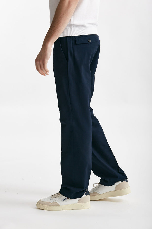 pantalone in cotone fermo warren blu men Department five