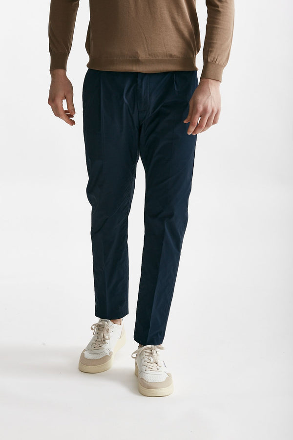 pantalone in cotone stretch prince pences blu men Department five