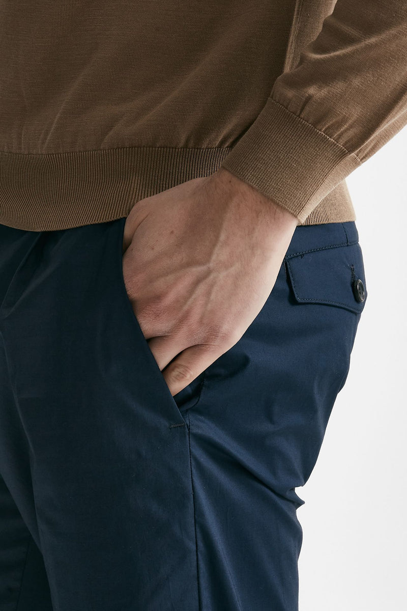 pantalone in cotone stretch prince pences blu men Department five - 6
