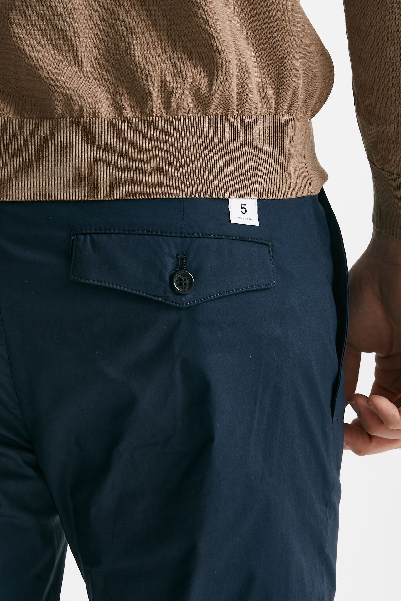 pantalone in cotone stretch prince pences blu men Department five - 7