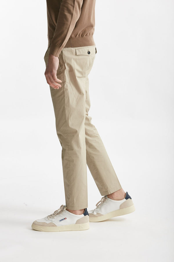 pantalone in cotone stretch prince pences beige men Department five