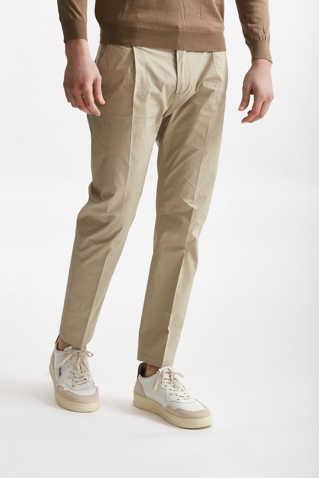 pantalone in cotone stretch prince pences beige men Department five - 4