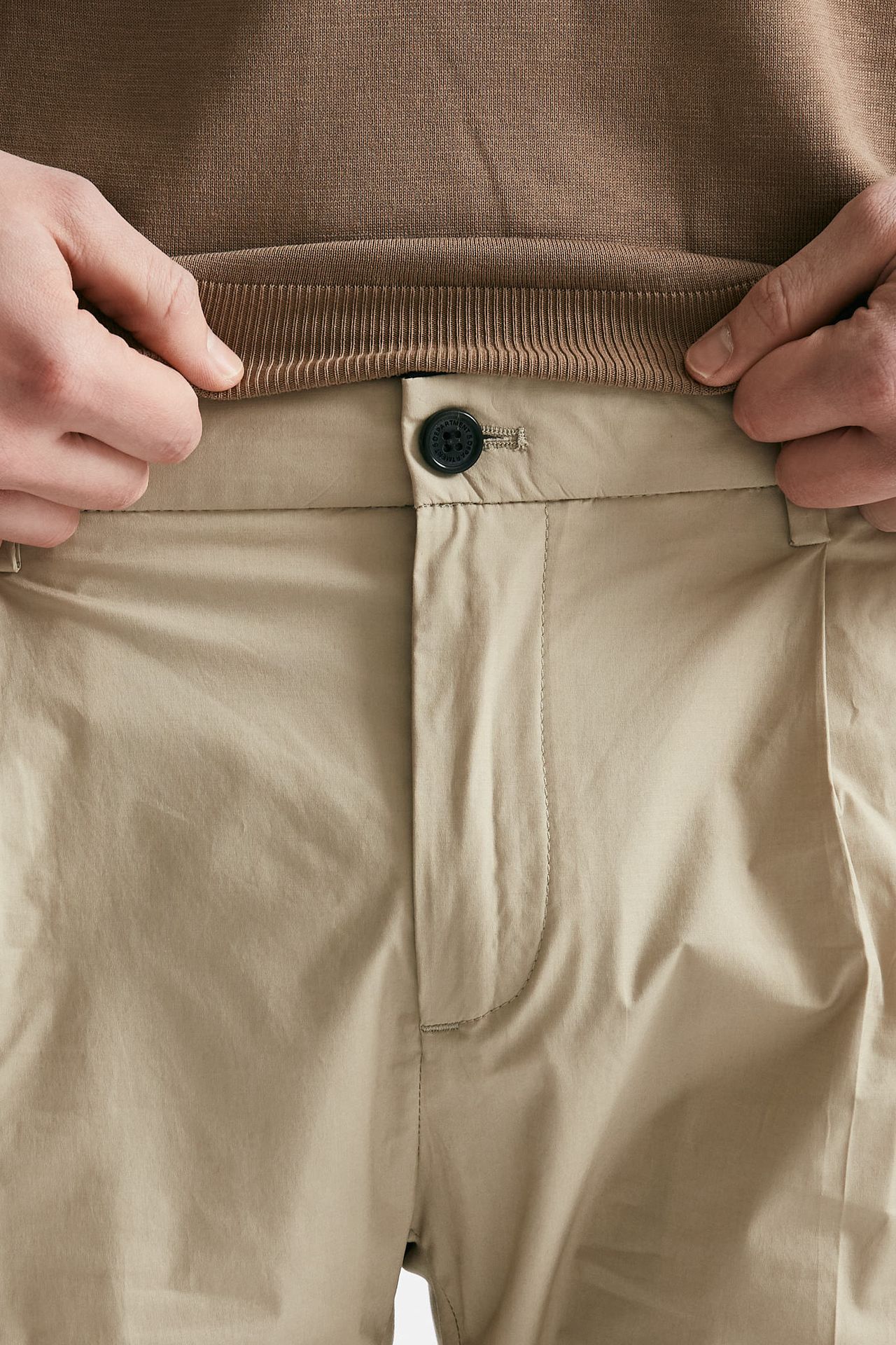 pantalone in cotone stretch prince pences beige men Department five - 5