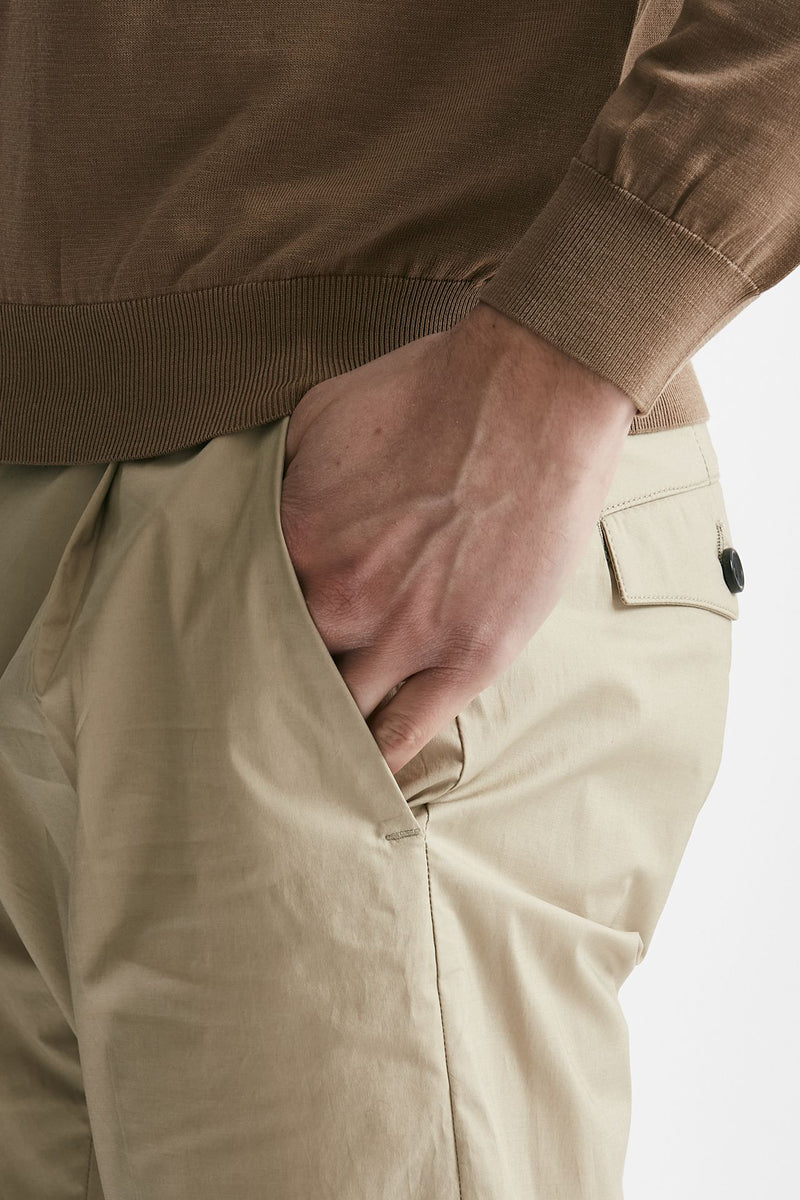 pantalone in cotone stretch prince pences beige men Department five - 6
