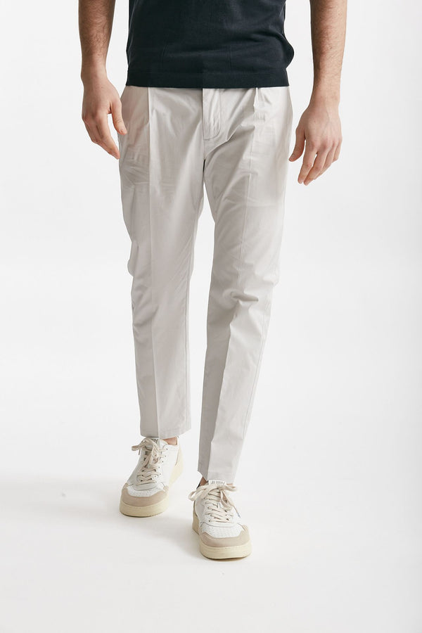 pantalone in cotone stretch prince pences ghiaccio men Department five