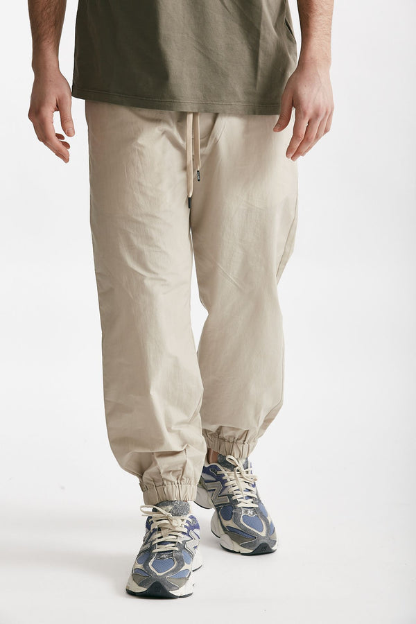 pantalone in cotone e poliestere inigo beige men Department five