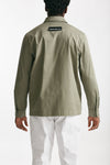 overshirt in cotone stretch verde men Department five - 3