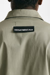 overshirt in cotone stretch verde men Department five - 4