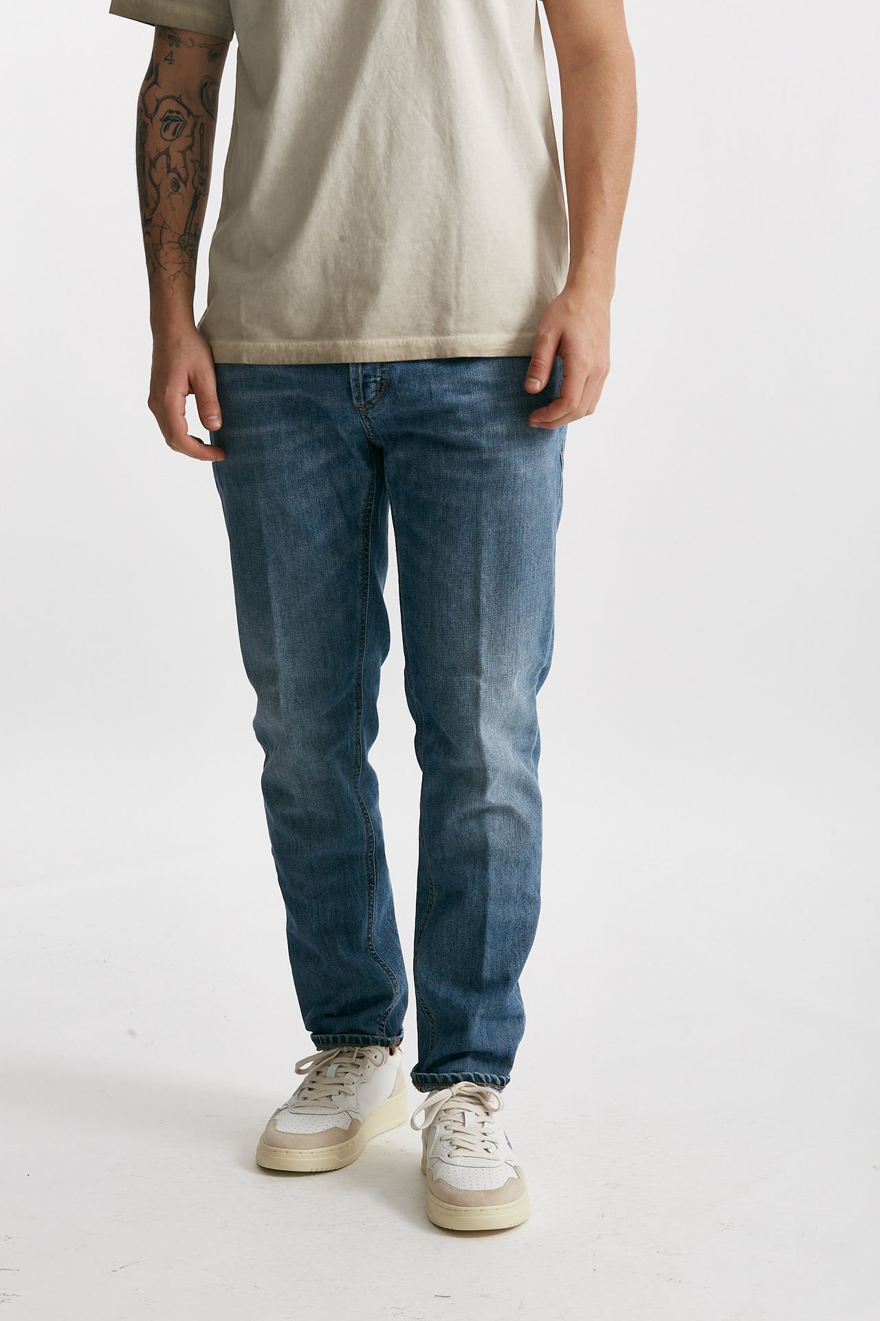 jeans brighton lavaggio chiaro cotone fermo men Dondup - 1