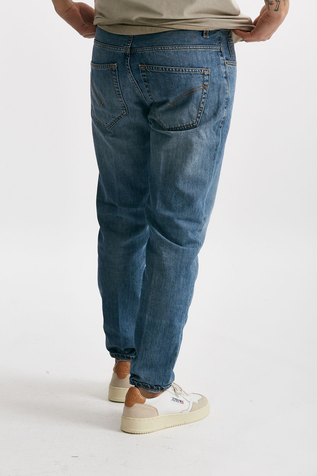 jeans brighton lavaggio chiaro cotone fermo men Dondup - 3