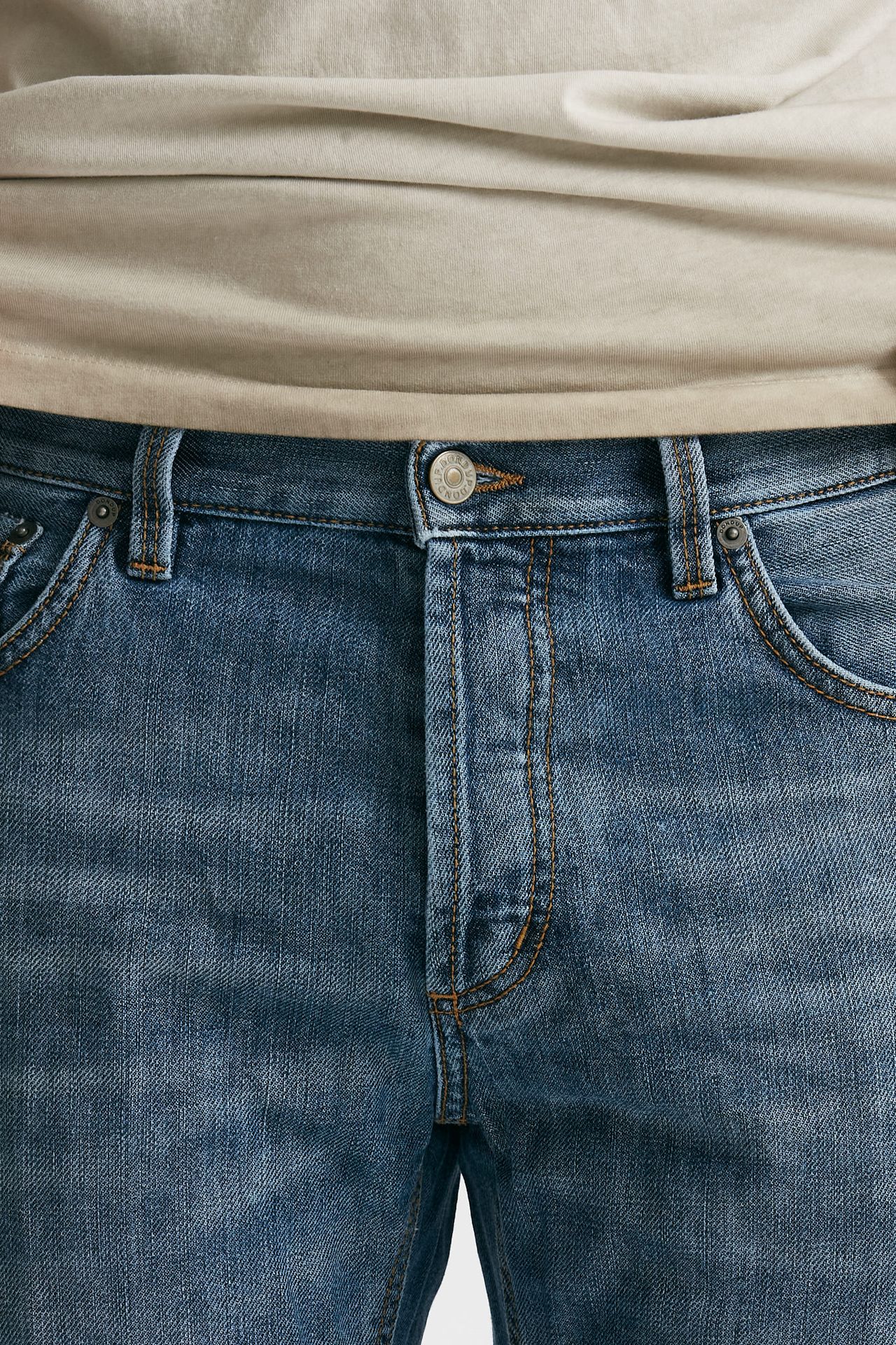jeans brighton lavaggio chiaro cotone fermo men Dondup - 6