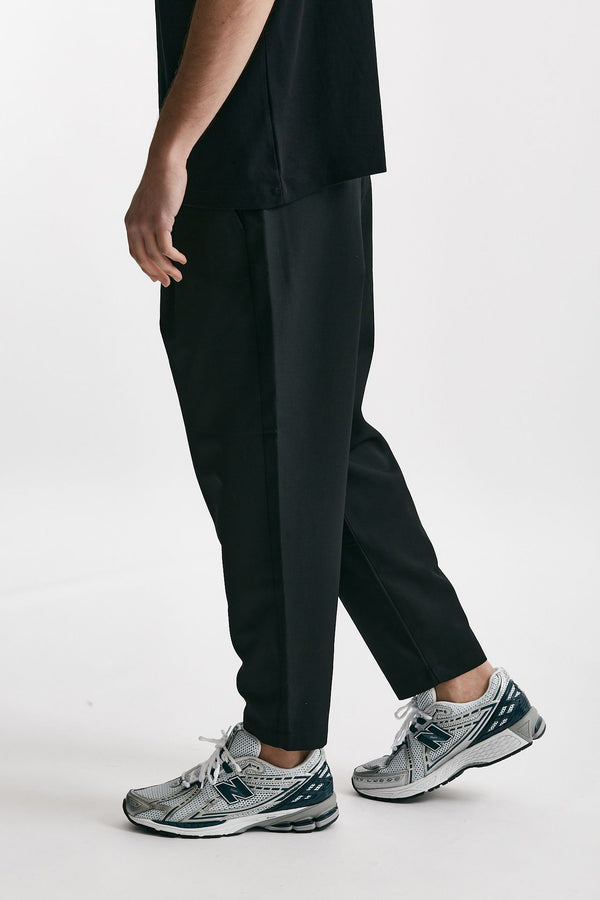 pantalone cropped nero misto cotone men Drôle de monsieur