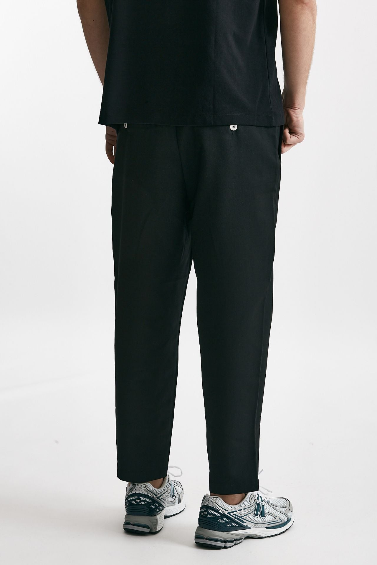 pantalone cropped nero misto cotone men Drôle de monsieur - 3