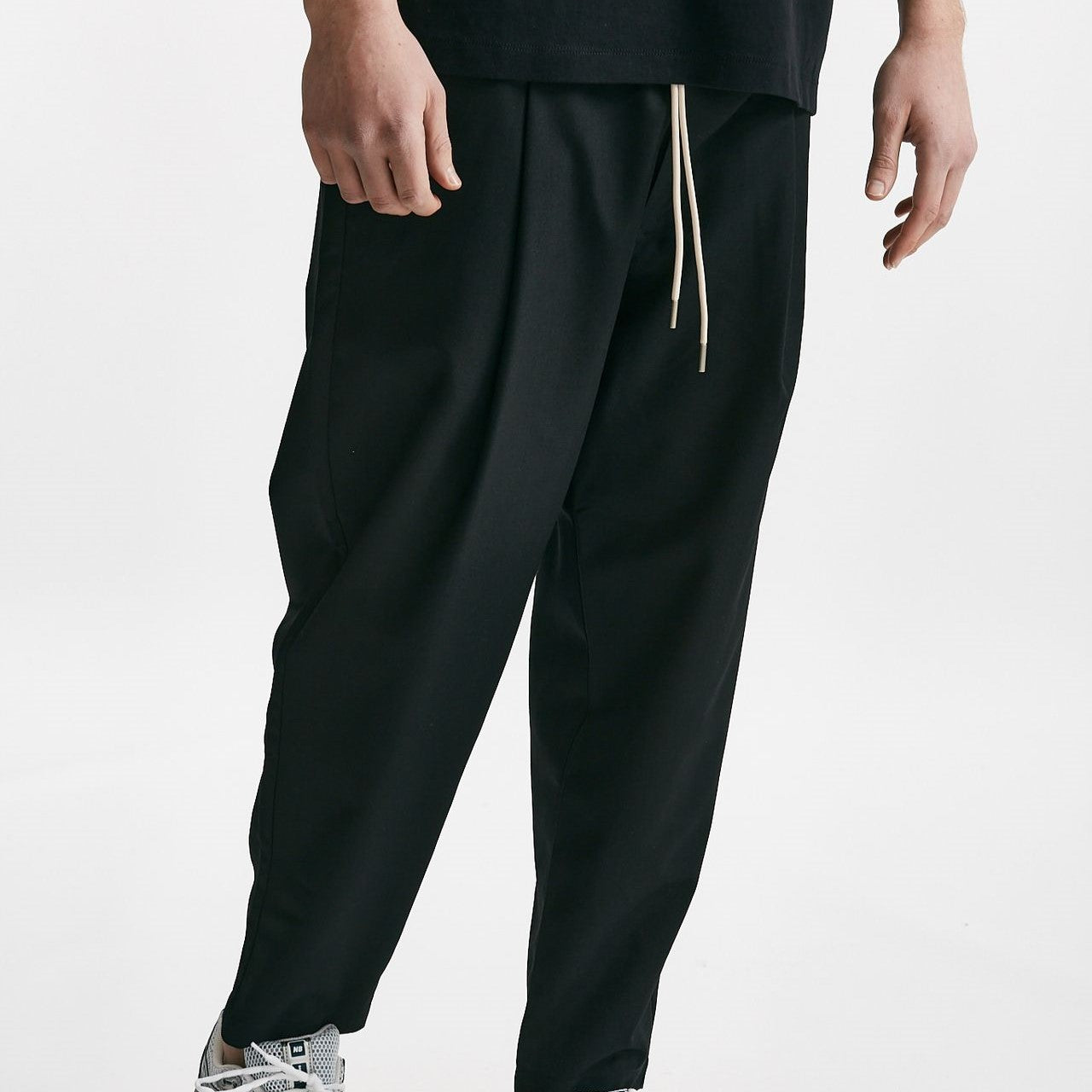 pantalone cropped nero misto cotone men Drôle de monsieur - 8