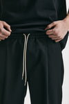 pantalone cropped nero misto cotone men Drôle de monsieur - 5